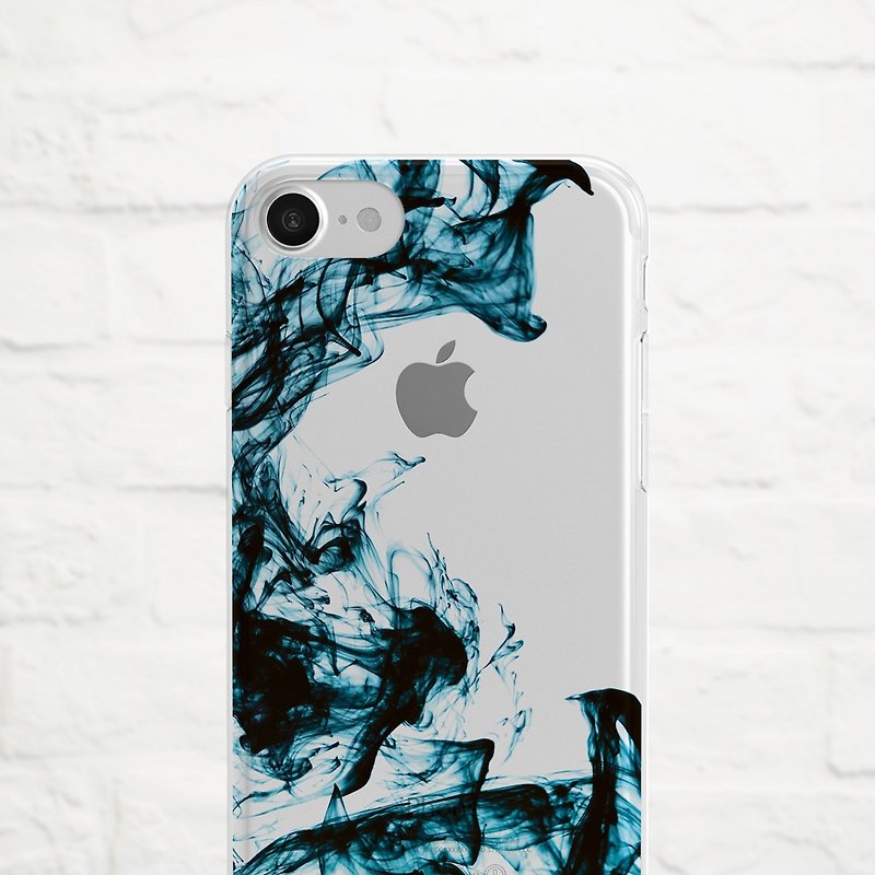 水晕-防摔透明软壳- iPhone 14, 14mini, Xs至iPhoneSE2,Samsung - 手机壳/手机套 - 橡胶 蓝色