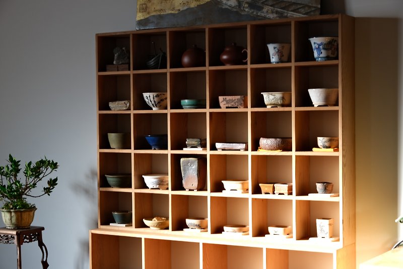木岛BOKTO || 实木 || 多格柜 马克杯收纳 茶具收纳柜 展示柜 - 收纳用品 - 木头 