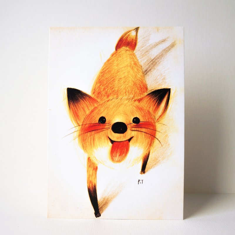 明信片 圣诞节 深渊的小狐狸 - 卡片/明信片 - 纸 橘色