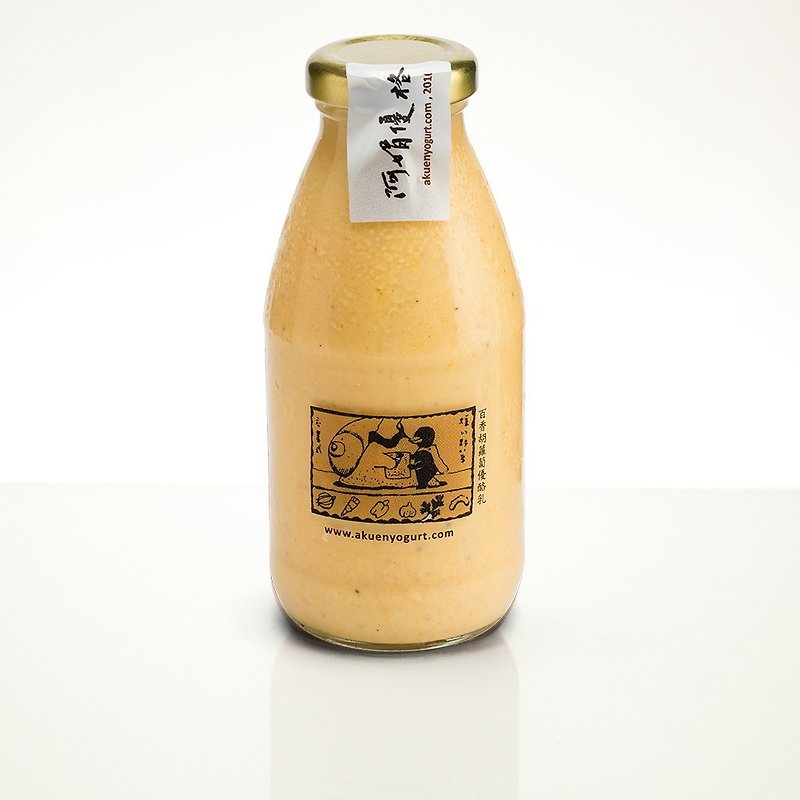 百香胡萝卜优酪乳(320g) 浓浓百香果香气与满满胡萝卜营养素 - 酸奶/优酪乳 - 玻璃 黄色