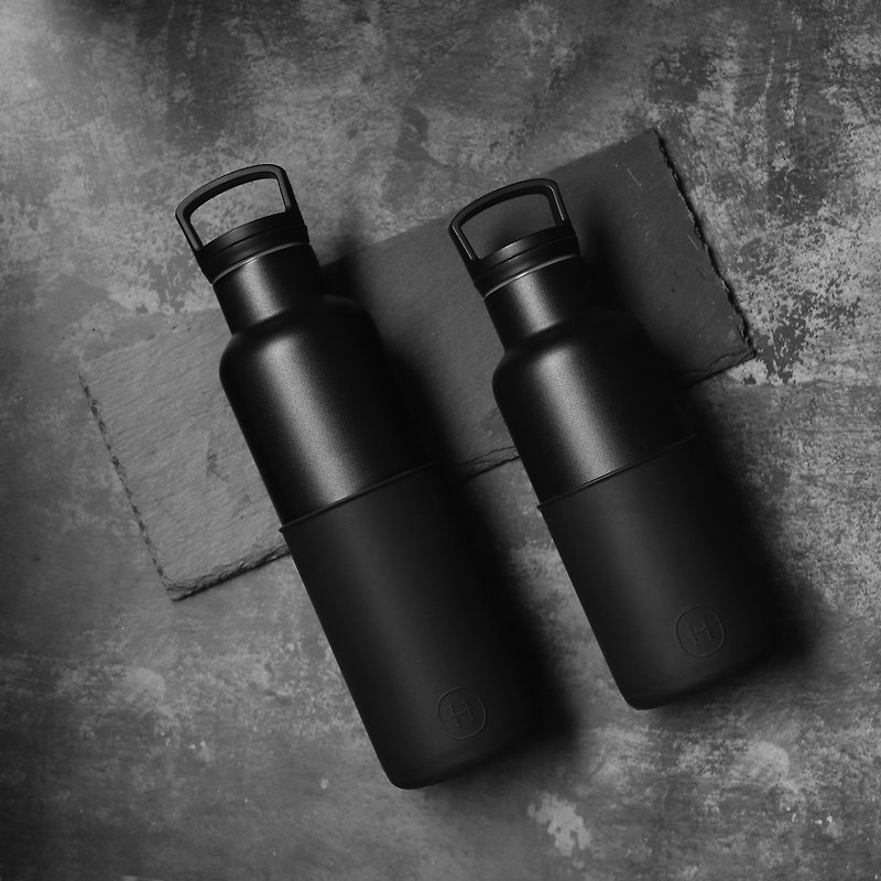 【大小黑瓶组合】美国HYDY时尚保温水瓶 CinCin Black系列 - 水壶/水瓶 - 其他金属 黑色