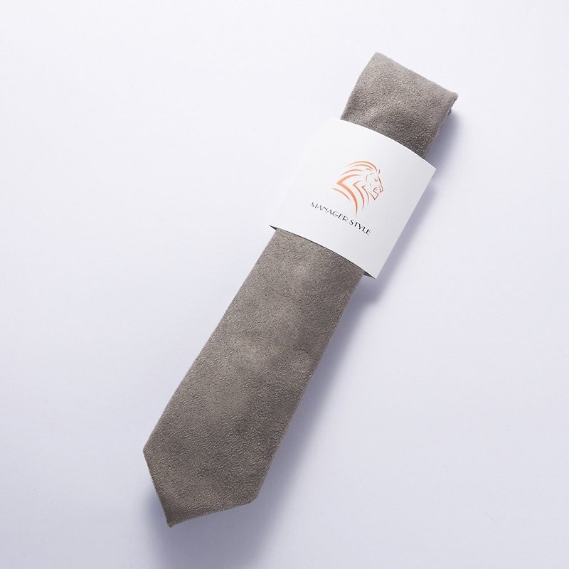 PS-0002 - 领带/领带夹 - 聚酯纤维 灰色