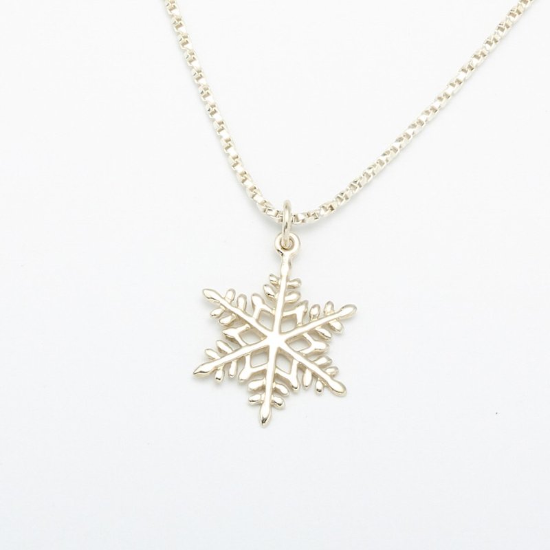 【推荐款】圣诞 雪花 snow s925 纯银 项链 生日 圣诞 情人节礼盒 - 项链 - 纯银 银色