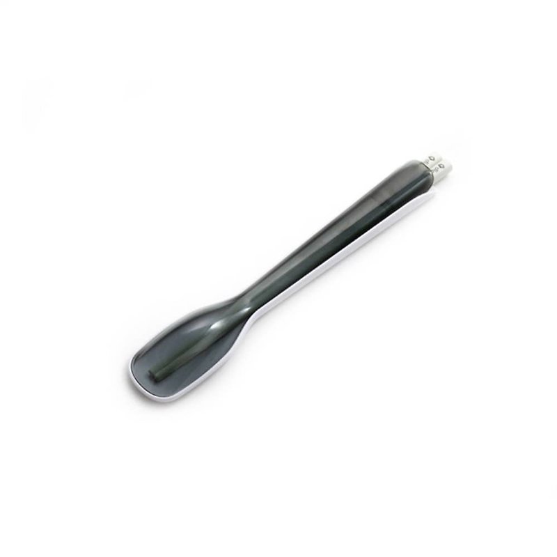 dipper 2合1SPS环保餐具组-泼墨黑 - 筷子/筷架 - 塑料 黑色