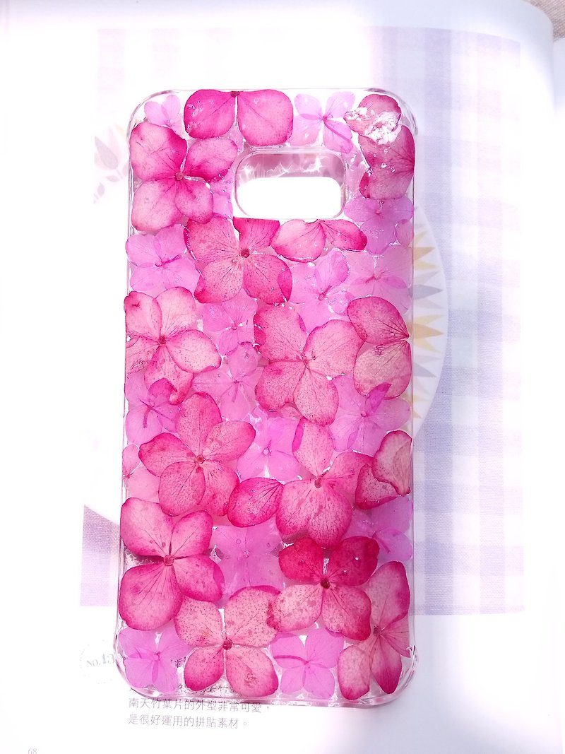 客户专属订单 : Kathy Tai 粉色绣球花 (Samsung s7 edge) - 其他 - 塑料 粉红色