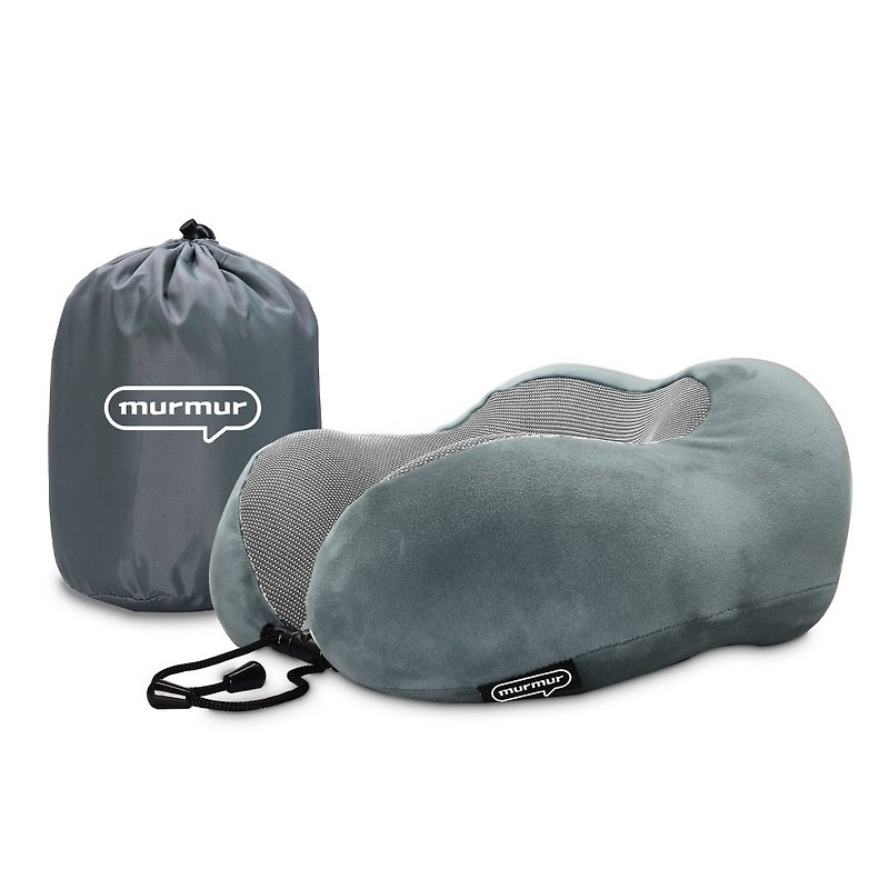 murmur旅行颈枕NP026(太空灰-绒毛)|U型护颈枕推荐(附收纳袋) - 颈枕/旅行枕 - 聚酯纤维 灰色