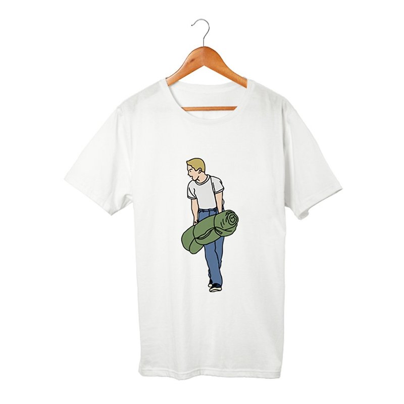 Chris Tシャツ - 男装上衣/T 恤 - 棉．麻 白色