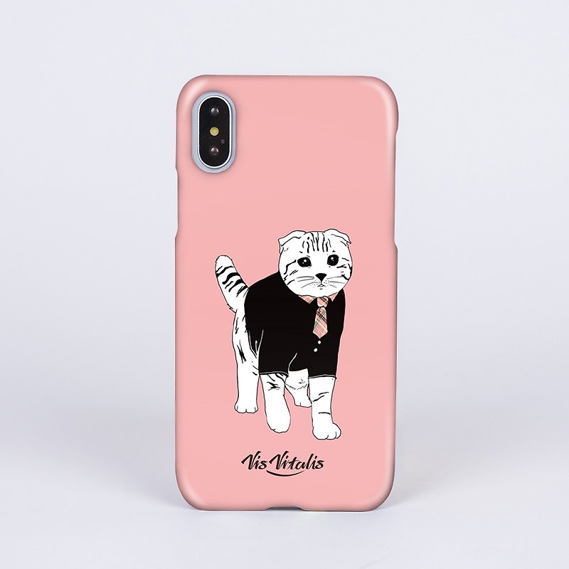 BUBU猫咪 / 雾面磨砂硬壳 / 手机壳 - 手机壳/手机套 - 塑料 粉红色