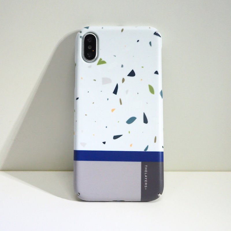 原创水磨石SILENCE TERRAZZO 个性化刻字磁吸MagSafe经典手机殻 - 手机壳/手机套 - 塑料 蓝色