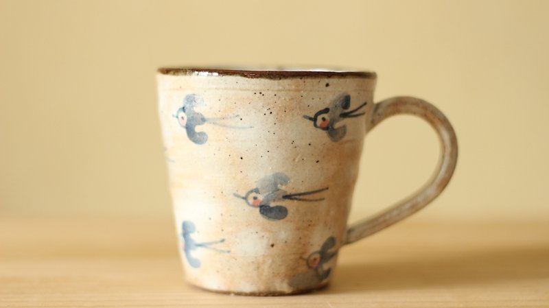 青い鳥のカップ - 咖啡杯/马克杯 - 其他材质 白色