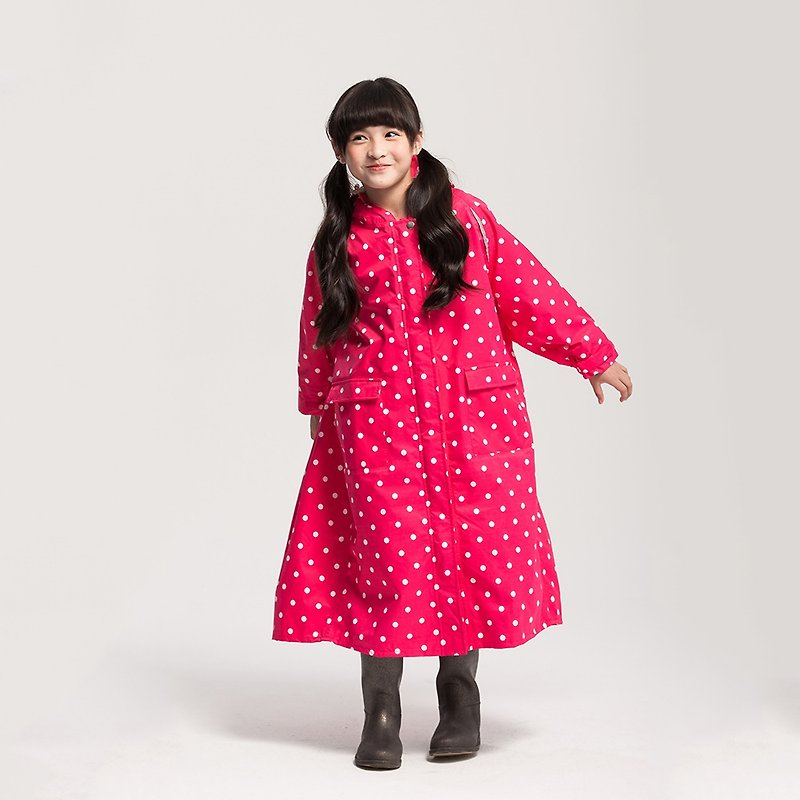 (完售)Portable 儿童雨衣-水玉桃 - 雨伞/雨衣 - 其他材质 红色