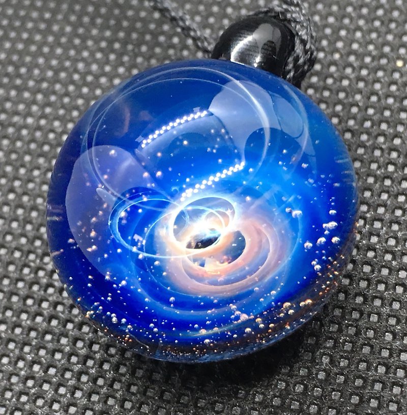 boroccus 銀河 星雲模様 耐熱ガラス ペンダント - 项链 - 玻璃 蓝色
