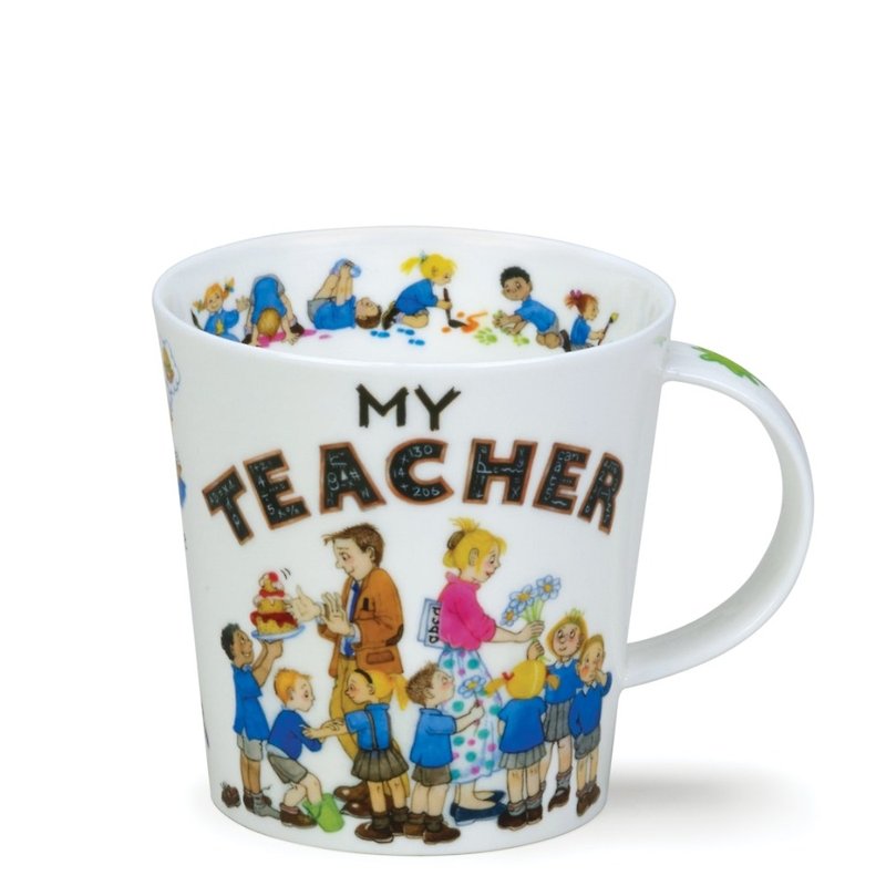 【100%英国制造】我的老师骨瓷马克杯 - 咖啡杯/马克杯 - 瓷 