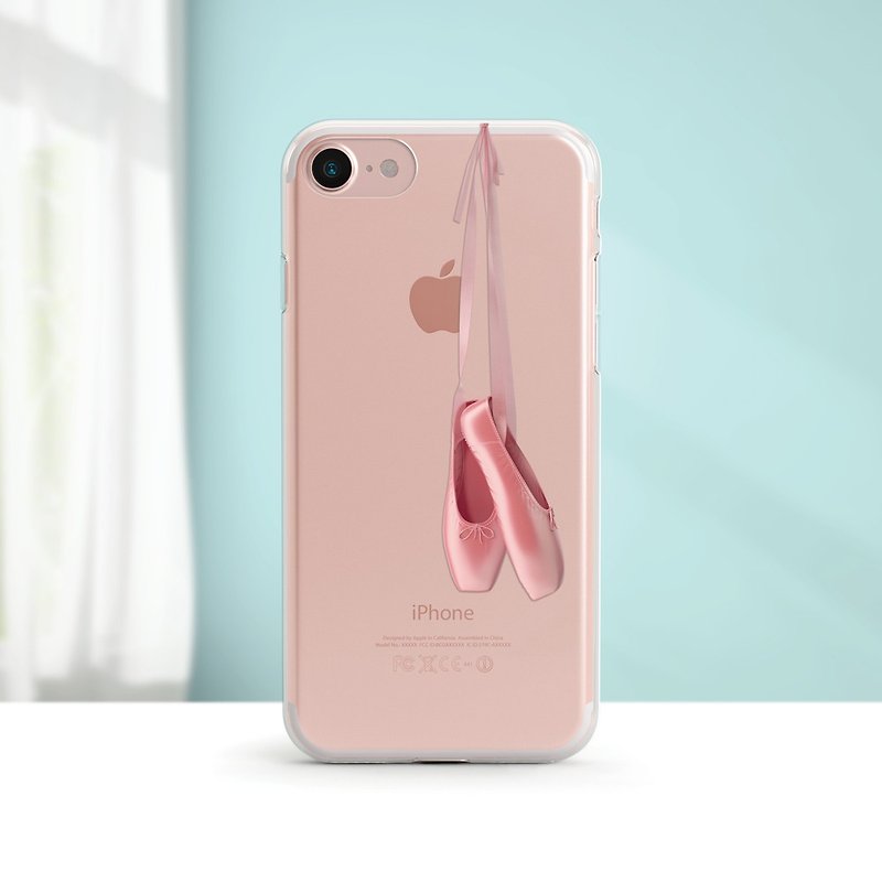 芭蕾- 防摔透明软壳-  iPhone 14 pro, 13至iPhoneSE3, Samsung - 手机壳/手机套 - 塑料 粉红色