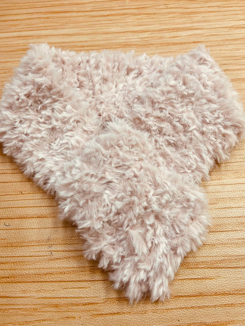 毛茸茸短围巾 亲子造型 仿皮草 - 围巾/披肩 - 聚酯纤维 粉红色