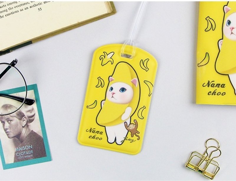JETOY, 甜蜜猫 旅行 吊牌 二代_Nana choo J1712301 - 证件套/卡套 - 塑料 黄色