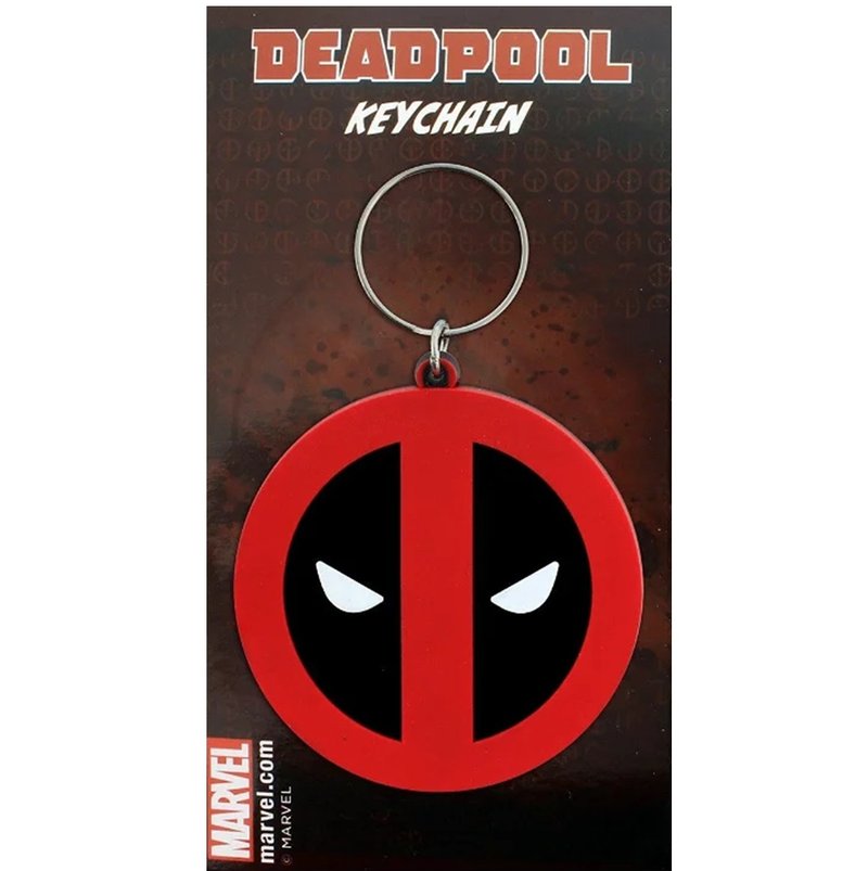【漫威】死侍Q版大头钥匙圈/Deadpool - 钥匙链/钥匙包 - 橡胶 多色