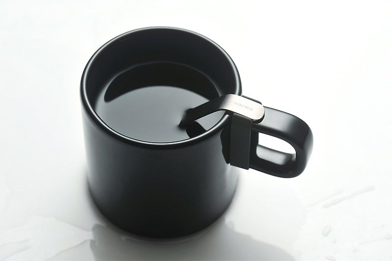 搅拌马克杯盖组-黑 - 咖啡杯/马克杯 - 瓷 黑色