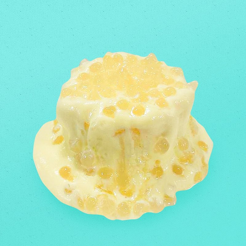 4寸DIY蛋糕组-晶球凤芒崩溃蛋糕 - 蛋糕/甜点 - 新鲜食材 黄色