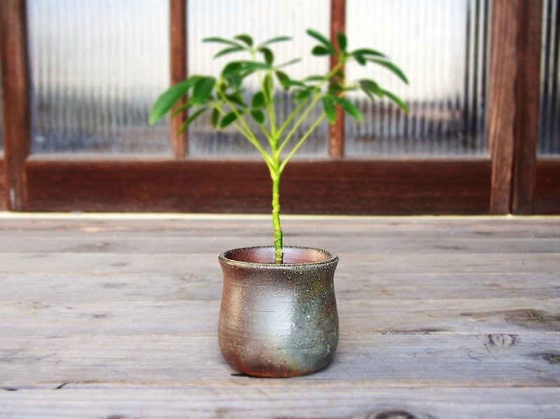 備前 植木鉢　u-023 - 植栽/盆栽 - 陶 咖啡色