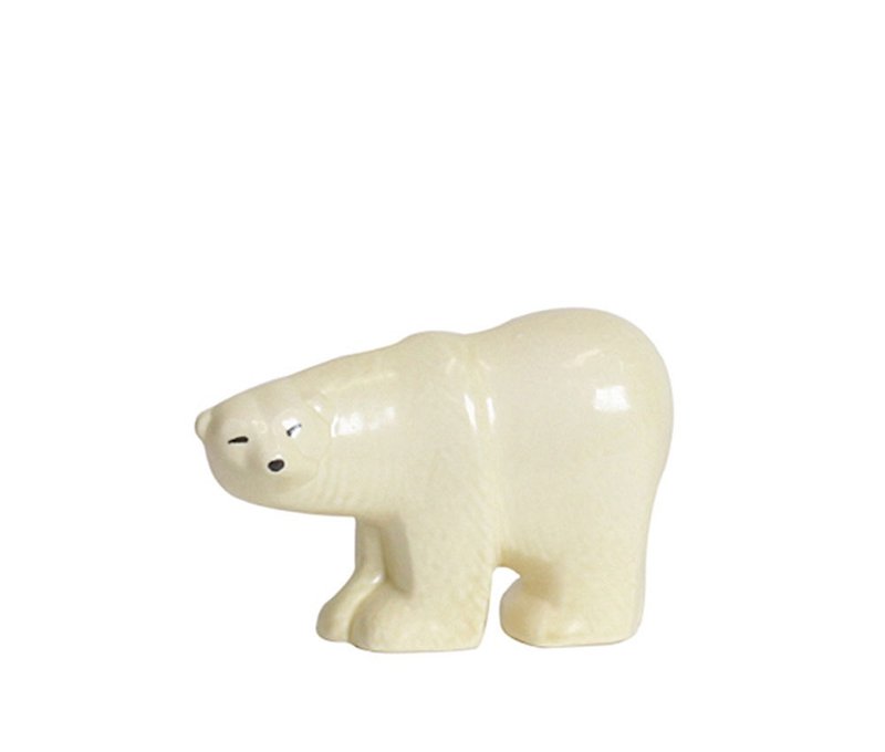 Lisa Larson Polar Bear mini 迷你北极熊 - 花瓶/陶器 - 陶 白色