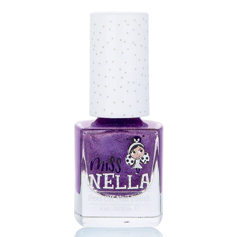 英国【Miss Nella】儿童水性可撕式安全指甲油 - 紫色风暴 MN38
