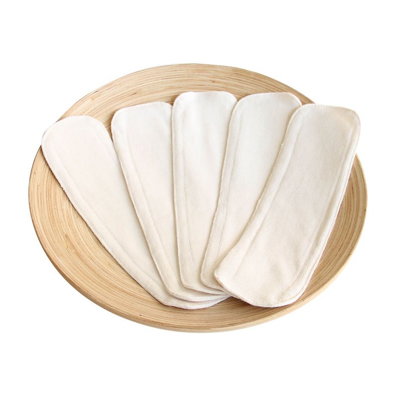 布卫生棉棉片组(5片) - 生理用品 - 棉．麻 白色