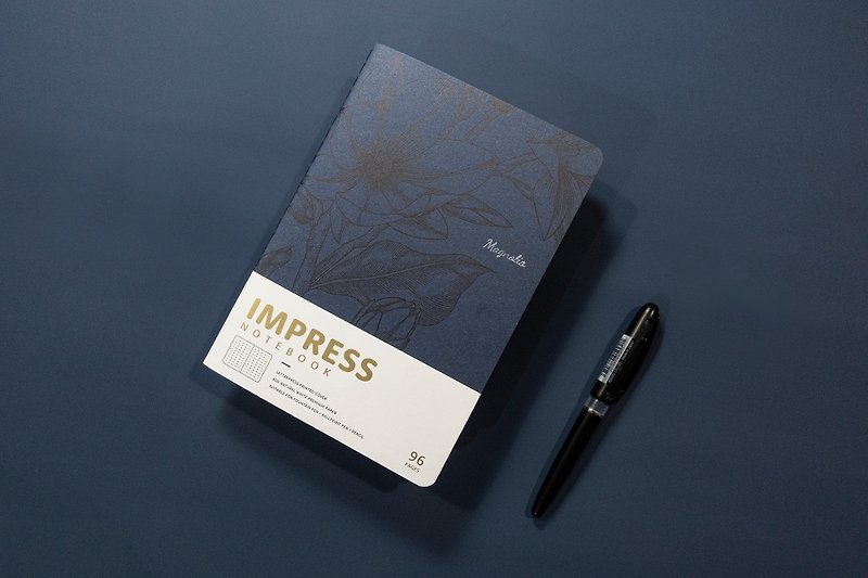 IMPRESS A5活版笔记薄 / 横线款 / Magnolia 蓝色