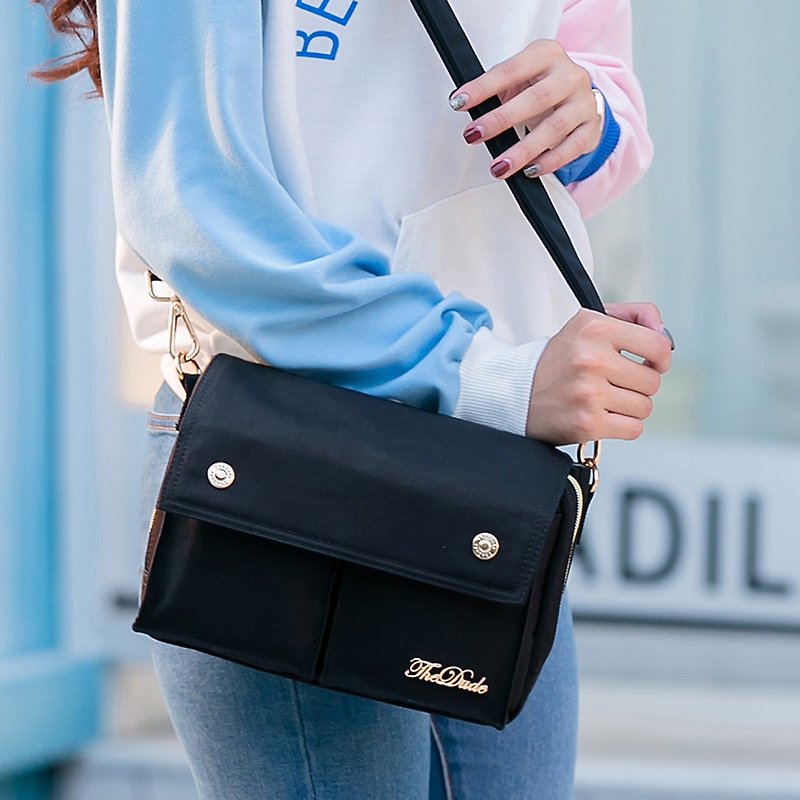 The Dude 香港品牌 女生 斜背包 两用 单肩包 手拿包 化妆袋 Ramble - 黑色 - 手拿包 - 其他材质 黑色