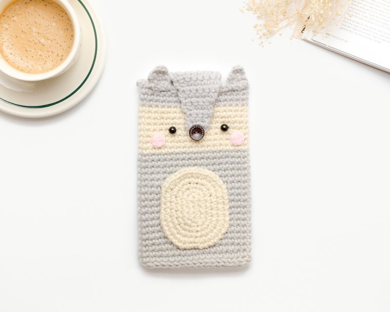 Crochet Wolf iPhone 7 plus Case / Cell Phone Case - 手机壳/手机套 - 其他材质 灰色
