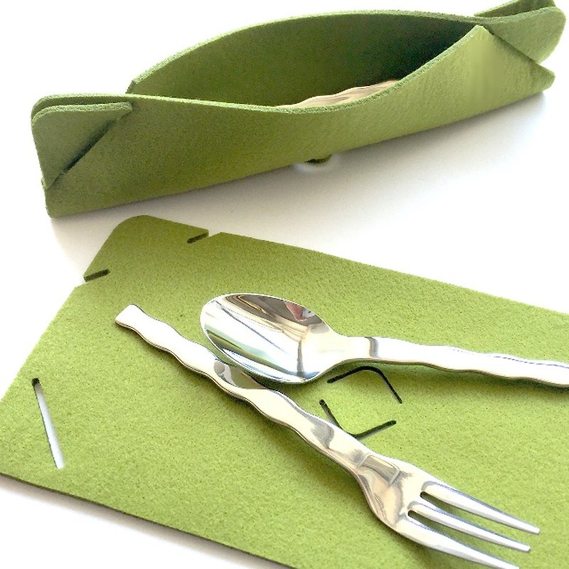 カトラリーセット  グリーン - 餐刀/叉/匙组合 - 聚酯纤维 绿色
