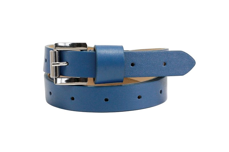 Blue belt, blue womens belt, blue leather belt, blue dress belt, blue waist belt - 腰带/皮带 - 真皮 蓝色