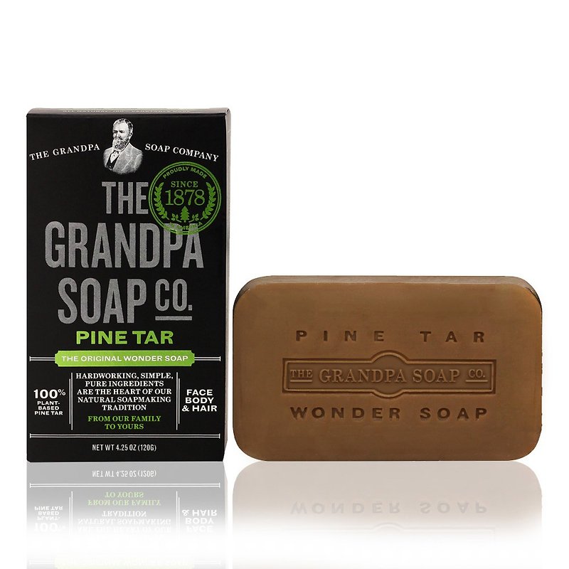 Grandpas Soap 神奇爷爷 神奇妙松焦油护肤皂 4.25 oz - 肥皂/手工皂 - 其他材质 咖啡色