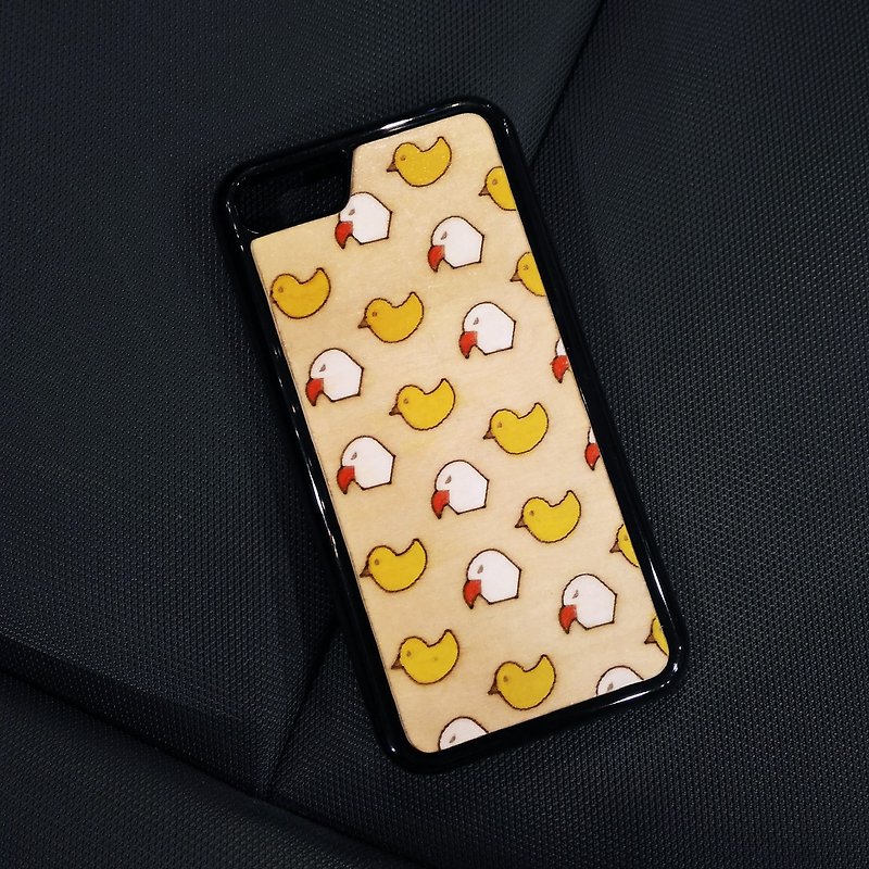 【IPhone7/8彩色木手机壳– 老鹰抓小鸡】限量1个已售出 - 手机壳/手机套 - 木头 