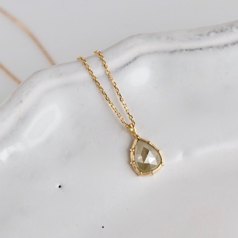 Rose cut diamond necklace [OP700K18YG]