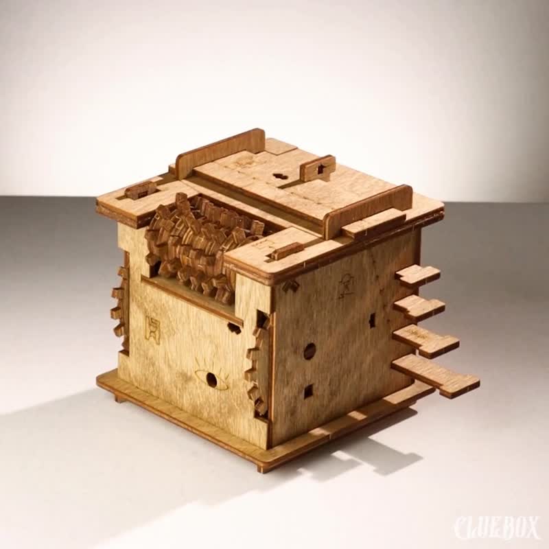 德国益智机关盒/薛丁格的猫 - 桌游/玩具 - 木头 