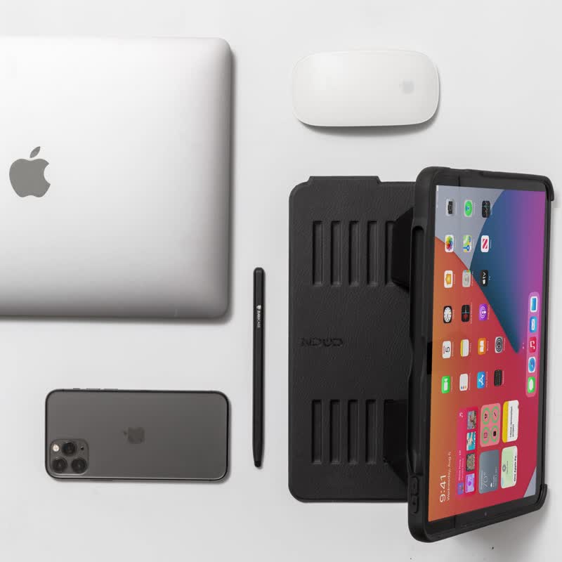ZUGU iPad case 超薄防震保护壳 - 11寸经典黑 - 平板/电脑保护壳 - 人造皮革 黑色