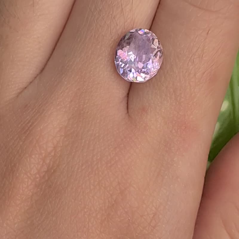 用于 DIY 珠宝的天然紫锂辉石尺寸 8×10 毫米 - 金工/饰品 - 宝石 粉红色