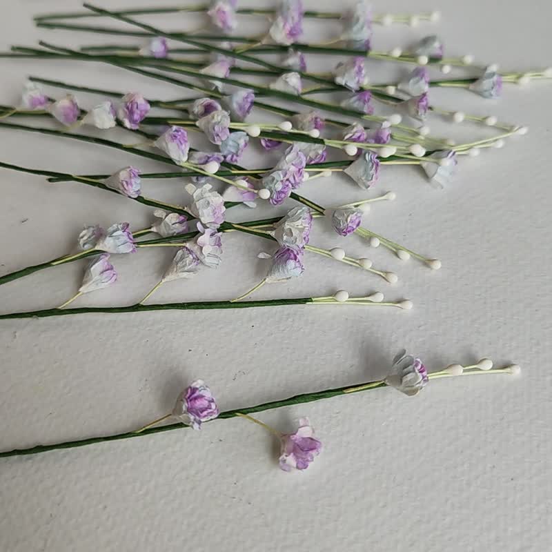 纸花，DIY 满天星用品，花粉 20 支，1.0 厘米。紫色 - 其他 - 纸 紫色
