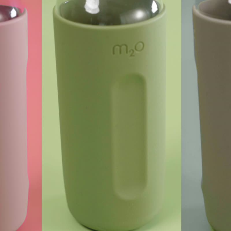 m2o弯颈随行便携水樽750ml-硅胶套-森林绿【Michael Young设计】 - 水壶/水瓶 - 其他材质 
