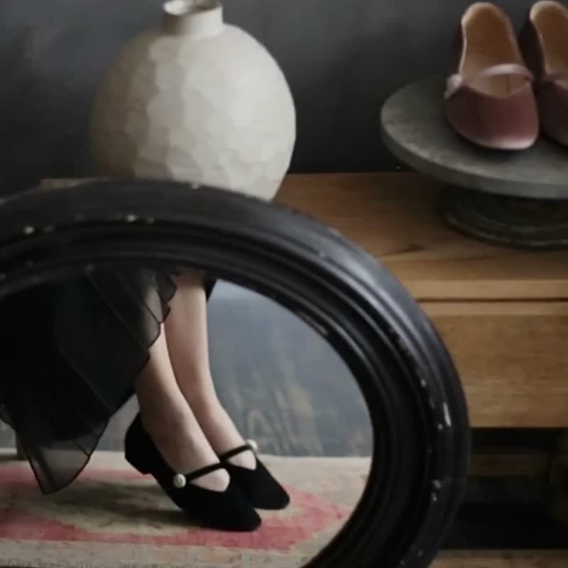 玛莉珍 黑 MARYJANE - 芭蕾鞋/娃娃鞋 - 其他材质 