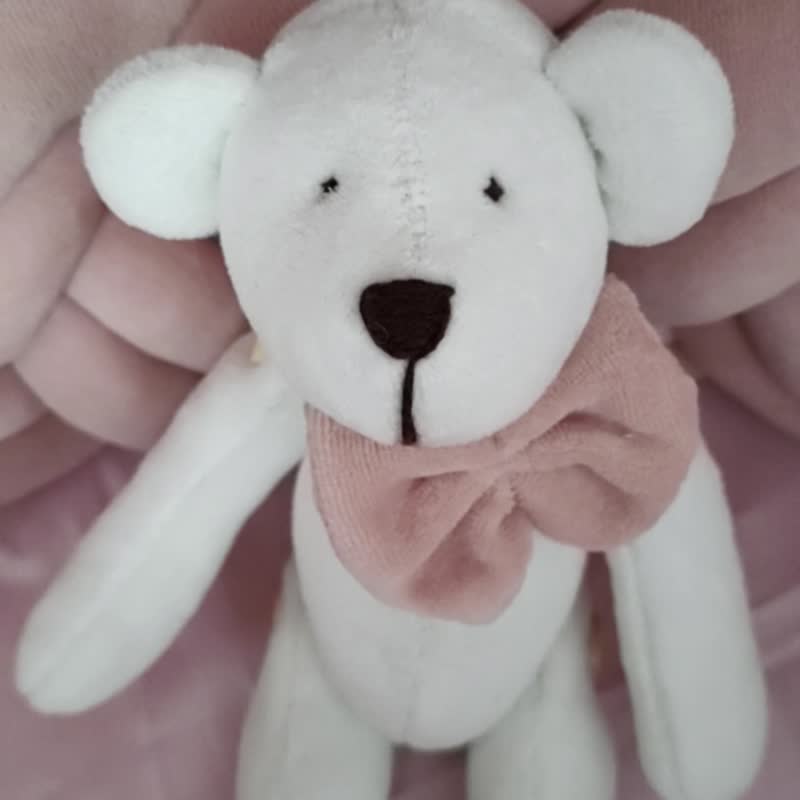 Teddy bear in Tilda style. Bears are made in a professional - 玩具/玩偶 - 棉．麻 白色